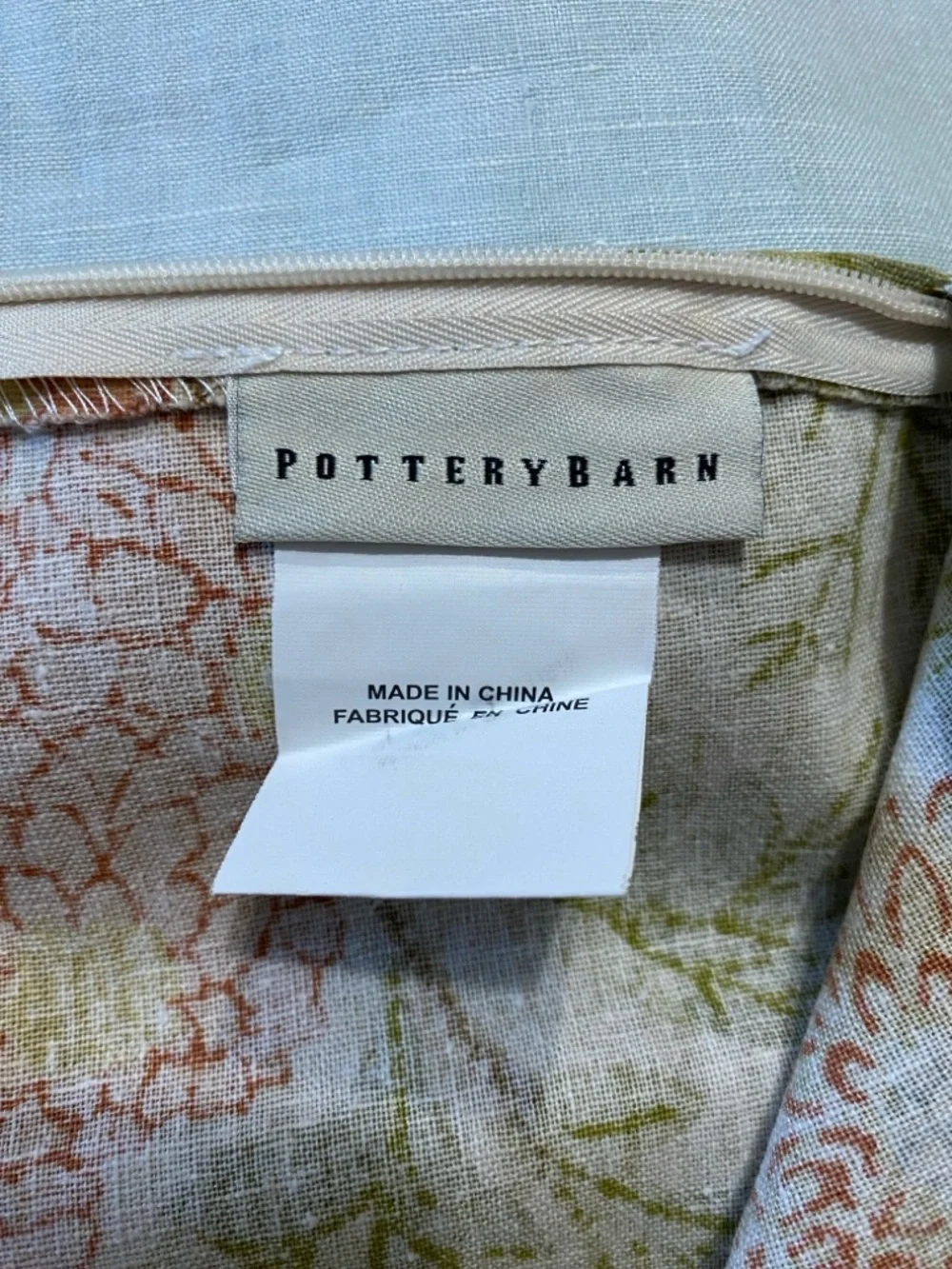 Pottery Barn no inserts